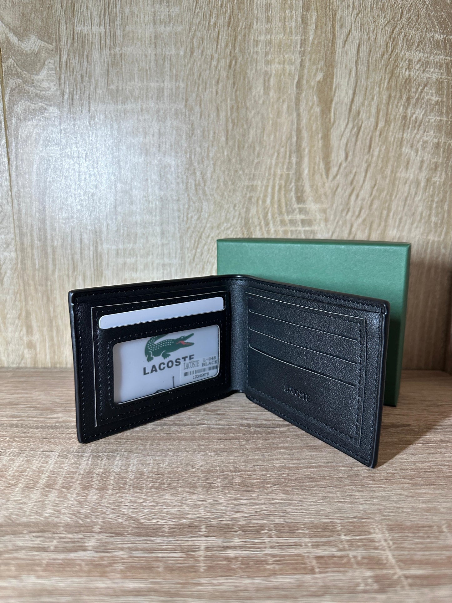 PORTE MONNAIE LACOSTE NOIR HOMMES